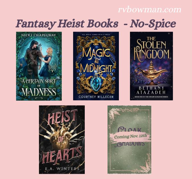 Heist book collage No Spice fairytale retelling book cover collage