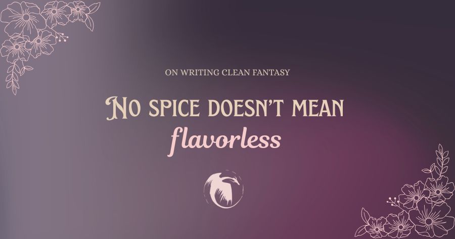 purple rectangle with No spice doesn't mean flavorless on it