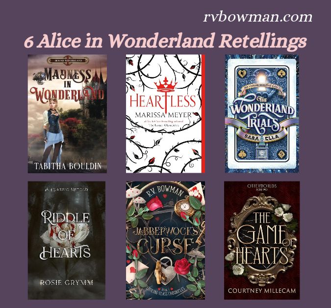 Alice in Wonderland collage No Spice fairytale retelling book cover collage